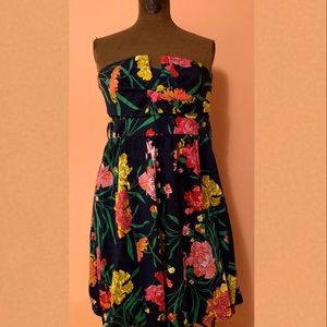 Torrid Strapless Floral Dress